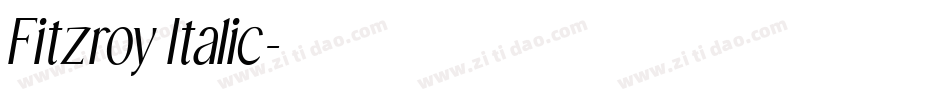 Fitzroy Italic字体转换